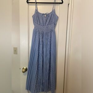 Pleated midi dress